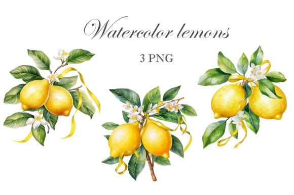 Download Lemon Watercolor Png. Citrus Clipart - Png Collection