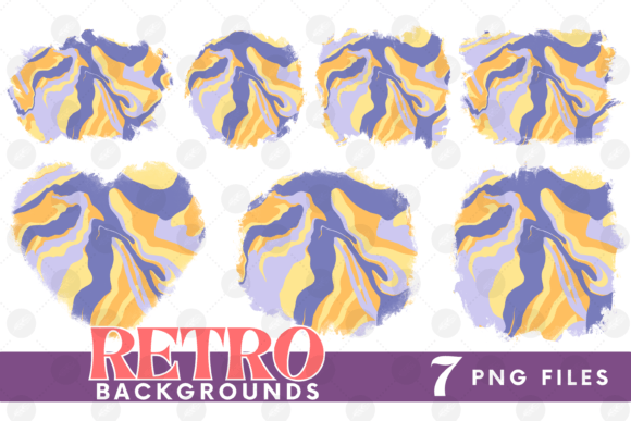 Download Retro Background Bundle Png Fluid Paper - Png Collection
