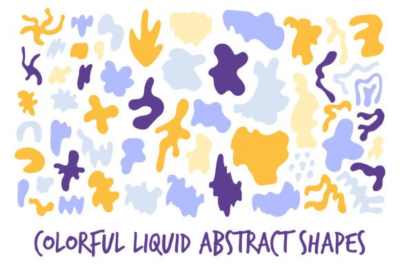 Download Colorful Liquid Abstract Shapes PNG - Png Collection