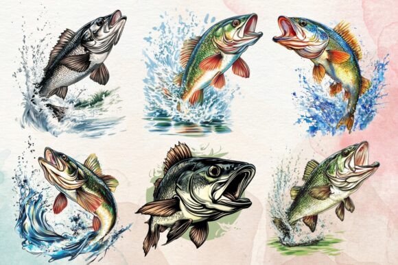 Download Bass Fishing Sublimation Clipart Png - Png Collection