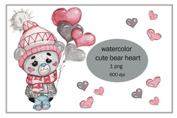 Download Cute Bear Heart Png - Png Collection