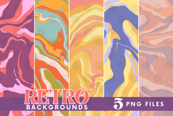 Download Retro Background Bundle Png Fluid Paper - Png Collection