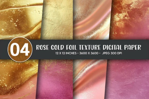 Download Rose Gold Foil Texture Digital Paper - Digital paper Collection