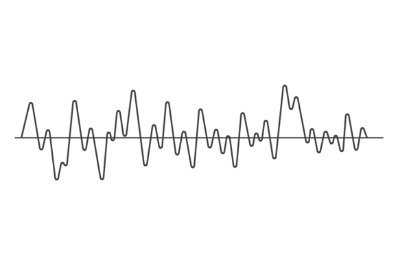 Download Sound Wave Graph. Smooth Curved Black Li - Smooth Collection