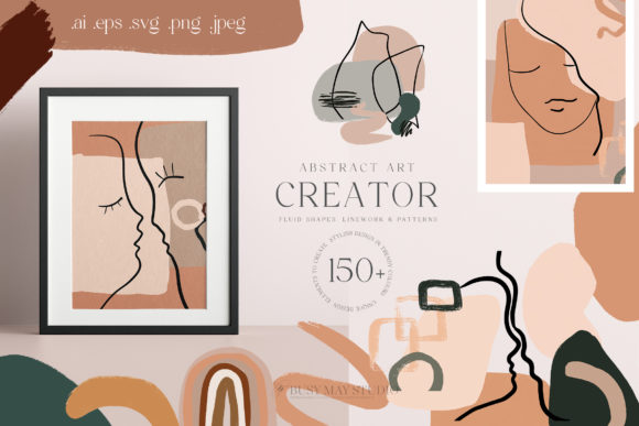 Download Abstract Art Organic Shape Creator Lines - Premium Resources