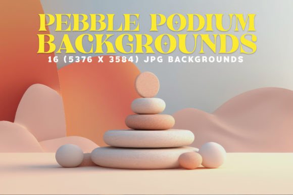 Download 16 Dreamy Pebble Podium Backgrounds - Pebble Collection