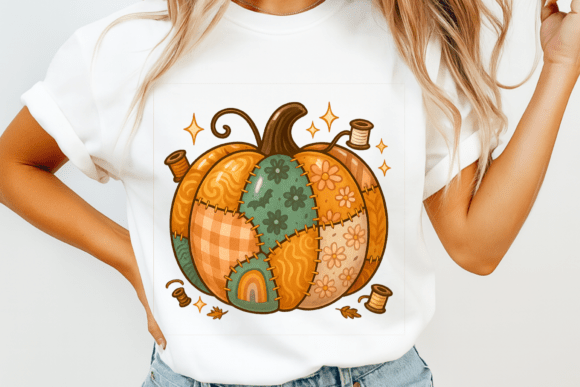 Download Patchwork Pumpkin PNG for Sublimation, - Png Collection