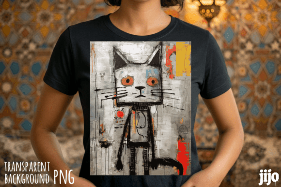 Download Cat Abstract Art Grunge PNG - Abstract art Collection