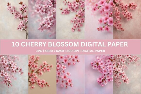 Download Artisanal Plaster Sakura Digital Paper - Digital paper Collection