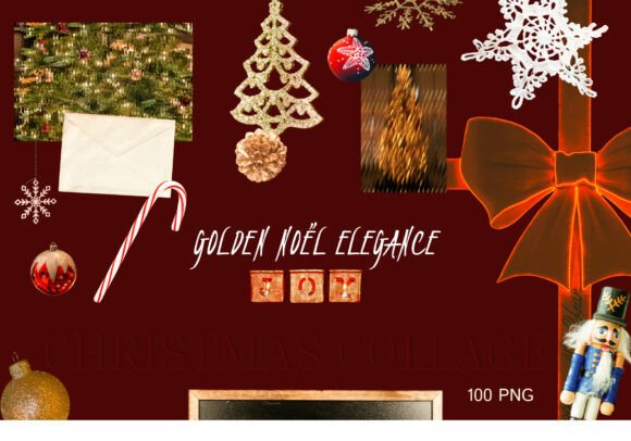 Download Golden Noël Elegance PNG Collection - Png Collection