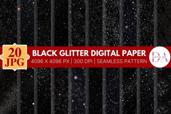 Download Black Glitter Digital Paper - Digital paper Collection