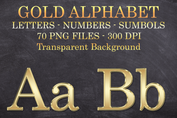 Download Gold Letters Numbers Symbols Png Files - Png Collection