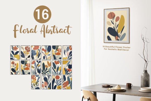 Download Blooming Floral Abstract Art Print - Abstract art Collection